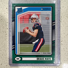 Panini 2024 Donruss Football Rated Rookie Press Proof Green Drake Maye #379 picture