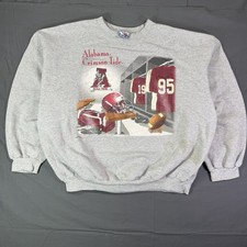 Vintage Alabama Crimson Tide Sweatshirt Nutmeg Locker Room XL USA Made picture