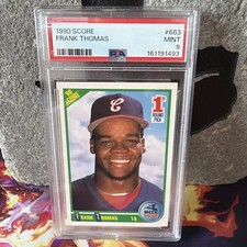 1990 Score Frank Thomas 1st Rd. Pick RC #663 PSA 9 Mint - White Sox HOF Slugger picture