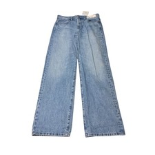 NWT JW Anderson Uniqlo Women Blue Straight Jeans 27x31 221-476209 NWT picture