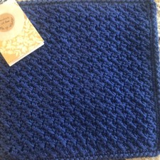 (3)Handmade Crochet 100% Cotton Dishcloths or Washcloths 8.5x8.5 in /New picture
