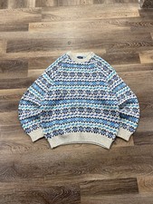 Vintage 1990s Susquehanna Trail Outfitters Geometric Grandpa Sweater picture