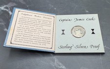 Hawaii Token - 1983 Sterling Silver Captain Cook Proof Original Hawaiian Coin picture