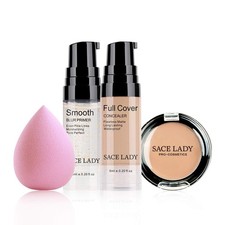 Corrector De Maquillaje Para Mujer Conbertura Completa Juego De Esponja Suave picture