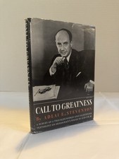 Adlai Stevenson - Call to Great to Greatness - Harper Bros w DJ 1954 US POLITICS picture