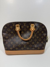 AUTHENTIC Louis Vuitton Alma Shoulder Bag PM Brown Canvas/Leather picture