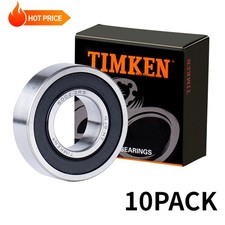 10PCS  TIMKEN 6002-2RS 15X32X9MM Double Rubber Seal Ball Bearings 6002RS picture