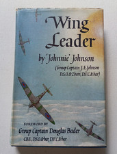 WING LEADER: JOHNNIE JOHNSON VINTAGE 1956 BOOK SIGNED COPY HC w/ DJ VGC picture