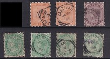 India Stamps used in Zanzibar 1887-1894 SGZ64;6870;75 CV £73 picture