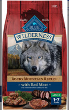 AUTH Blue Buffalo Wilderness Rocky Mountain Red Meat High Protein Dog Food 24 lb picture