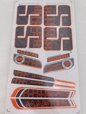 SS TON GENUINE CRICKET BAT ENGLISH WILLOW STICKERS, MASTER EDITION, 10pc picture
