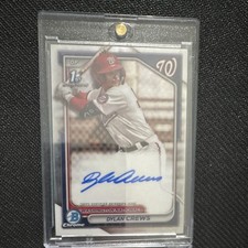 Topps 2024 Bowman Chrome Dylan Crews Nationals #CPA-DC RC Auto /10 picture