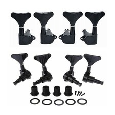 Black 2R2L Bass Guitar Tuning Pegs Tuner Machine Heads for PB JB Jazz Bass picture