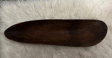 Antique  1960 Hand Hewn Wood Dough Bowl Trencher 24” picture