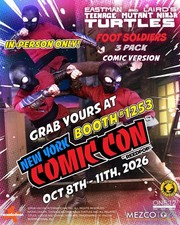 NYCC EXCLUSIVE Mezco TMNT Foot Soldiers Comic Version [IN HAND] picture