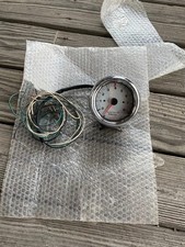 vintage tachometer sun pro white face 8000 k nice  picture