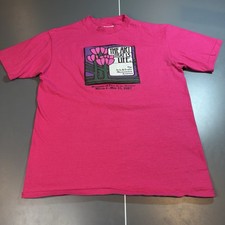 Vintage Museum Of Fine Arts T Shirt Boston Pink Large  picture