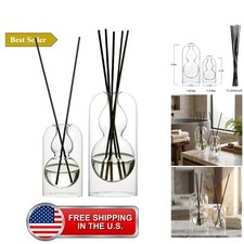 Reed Diffuser Bottles 2pcs/Set, Glass Gourd-Shaped Empty Diffuser Bottle with... picture