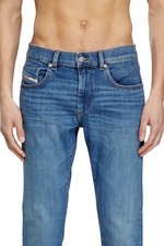 Mens Regular Fit Jeans 100% Denim Pants Relaxed Straight Casual Designer Jeans picture