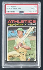 1971 TOPPS REGGIE JACKSON HOF PSA GRADED picture
