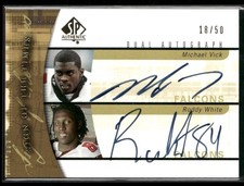 2005 SP Authentic Michael Vick / Roddy White Sign of the Times Dual AUTO #/50 picture