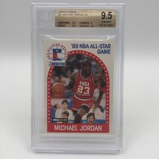 1989-90 NBA Hoops All-Star Game Michael Jordan #21 BGS 9.5 GEM MINT picture