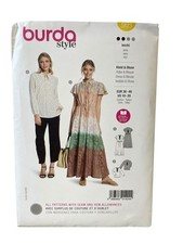 Burda Style 5823 Dress & Blouse Sewing Pattern US 10-20 Easy UNCUT FF picture