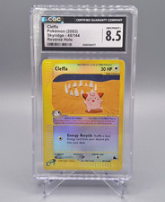 Pokemon TCG 2003 Skyridge Cleffa Reverse Holo 48/144 English CGC 8.5 picture