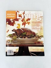 Vintage Martha Stewart Living November 2001 Thanksgiving Magazine Number 96 picture