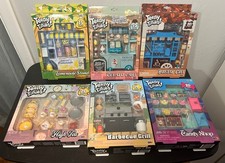 Teeny Tinies Play Sets Lot of 6 NIB Lemonade Stand Gelato Cart BBQ Barista Tea picture