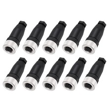 10 Pcs 4 Pin M12 Female Aviation Wire Connector, Waterproof Circular Connector picture