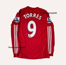Liverpool 2011-12 Fernando Torres #9 Long Sleeve Home Premiere League Jersey picture