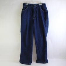 Vintage Sears Dark Wash Petite High-Rise Straight-Leg Jeans Women's Size 14 picture