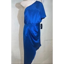 NEW Aidan Mattox Crepe One Shoulder Gown picture
