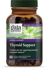 Gaia Herbs Thyroid Support 120 Vegan Caps EXP 04/2028 picture