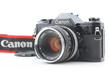[ N MINT ] Canon AE-1 Black 35mm SLR Film Camera + FD 50mm f/1.8 Lens From JAPAN picture