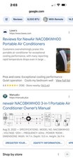 Newair 7500BTU Portable Air Conditioner - White (NAC08KWH00) picture