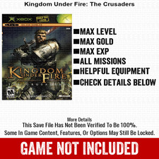Kingdom Under Fire The Crusaders 100% Unlocked All Items Xbox USB Save picture