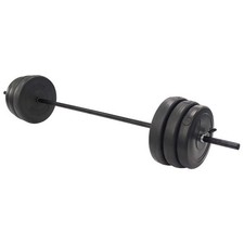 BalanceFrom VNL100 Vinyl Standard Weight Set in Black, 100 lbs. picture