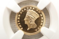NobleSpirit (MJ) ULTRA RARE 1882 $1 Gold Princess Type III NGC PF 67+ UC picture