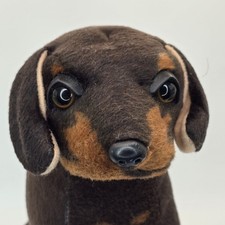 C Goffa Rottweiler Dog Plush Realistic Standing Small Life Like 8