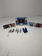 Transformers G1 Vintage Cassette Player Soundwave Buzzsaw 100% Complete Takara picture