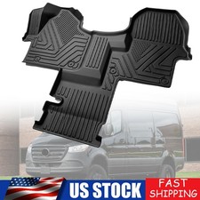 Floor Mats Liners For 2019-2025 Mercedes Sprinter 2500/3500 W907 910 TPE Black picture