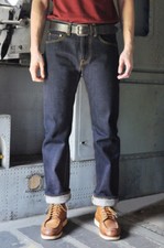 Simple&Raw Heavy Martin 21oz Gold Selvedge Denim Men's Jeans Slim Straight Fit picture