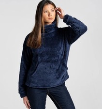 Craghoppers INESSA OVERHEAD Navy Blue Sweater XXL 14 READ full description size picture