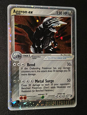 The Pokémon Company Aggron ex 95/100 EX Sandstorm Holo 150 HP ENG NoTrickPics picture