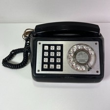 Vintage GTE General Telephone Automatic Electric Type 890 Black Phone * RARE picture