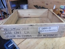 Vintage Ammunition wood Box 7.62x39mm 1200 rounds Norinco hand made dovetail picture