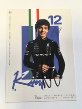 Andrea Kimi Antonelli SIGNED 2025 F1 Mercedes AMG Petronas Limited Card Monza GP picture