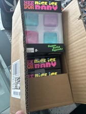 NeeDoh Nice Ice Baby Sensory Squish Cube Super Solid Stress Lot 6 Box picture